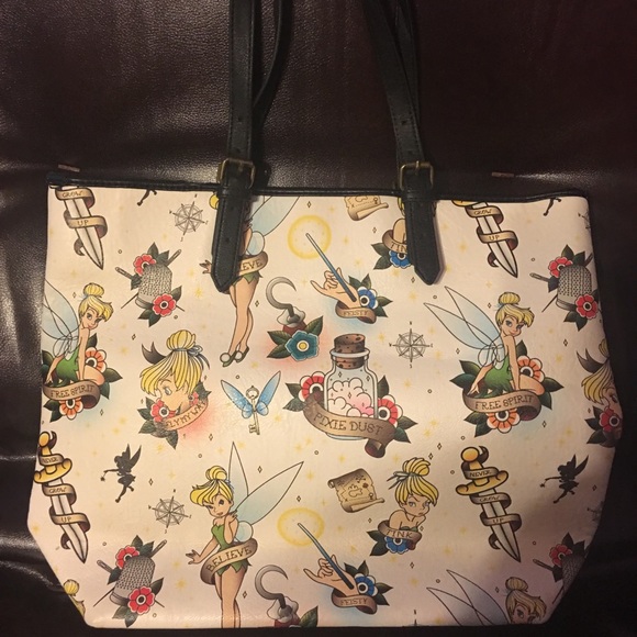 Loungefly Tinkerbell faux leather tote - Picture 2 of 4